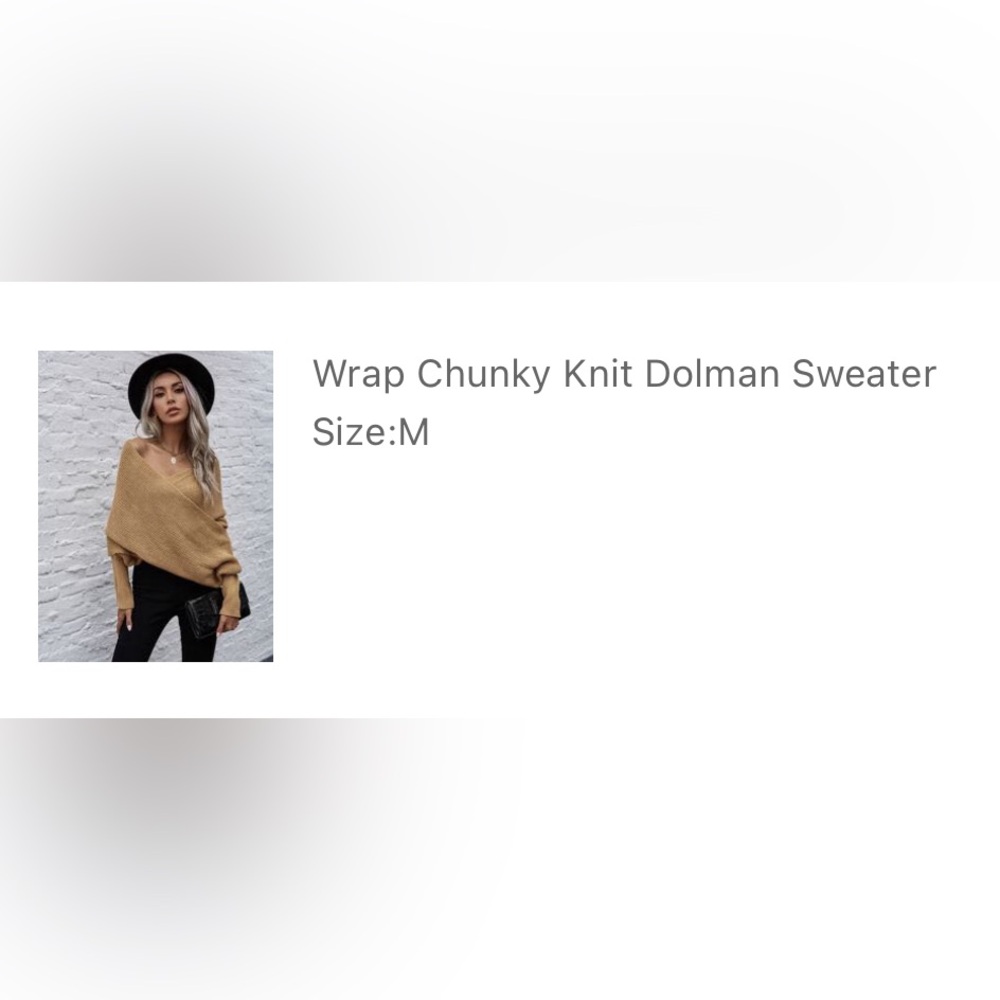 SHEIN Wrap Sweater